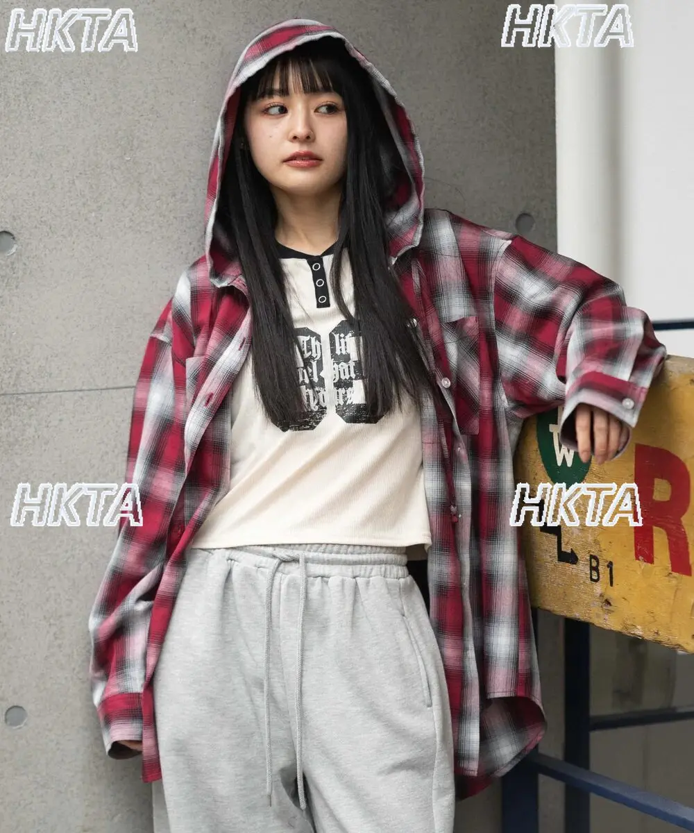 Japanese fashion 2026 spring new subculture y2k daliy plaid loose casual shirt hooded top sweet cool street long blouses women
Japanese fashion 2026 spring new subculture y2k daliy plaid loose casual shirt hooded top sweet cool street long blouses women