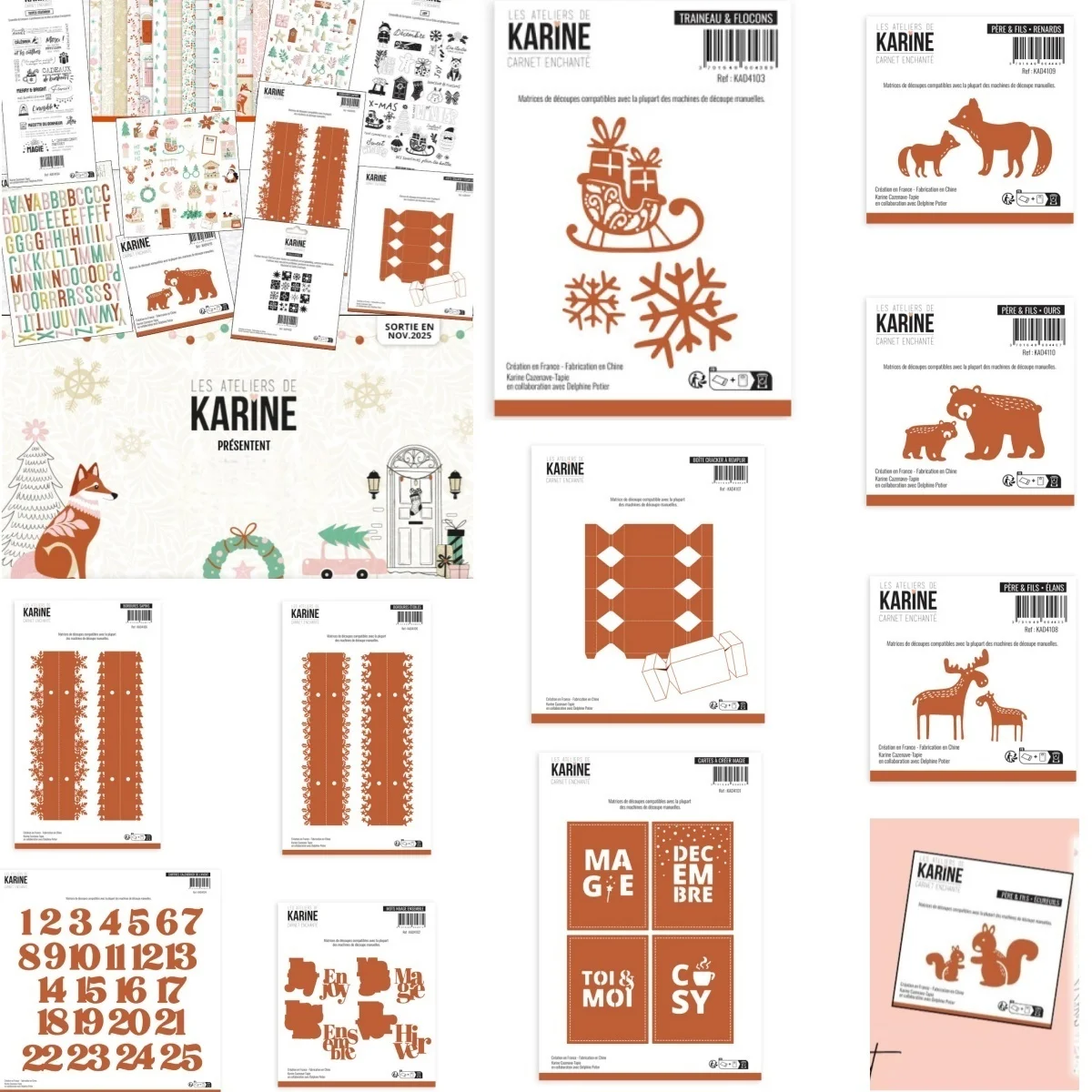 Christmas 2025 New Sleigh Snowflakes Elks Bear Star Box Metal Cutting Dies for DIY Making Card Scrapbook Paper Craft Decoration
Christmas 2025 New Sleigh Snowflakes Elks Bear Star Box Metal Cutting Dies for DIY Making Card Scrapbook Paper Craft Decoration