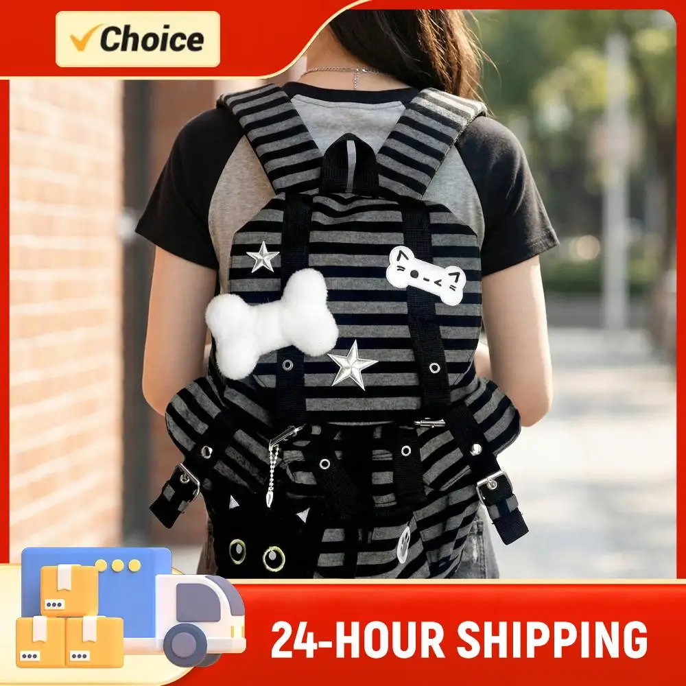 Y2k Drawstring Bags Large Capacity Versatile Bag Multi-Pocket Casual Stripe Bookbags Travel Vacation Backpacks
Y2k Drawstring Bags Large Capacity Versatile Bag Multi-Pocket Casual Stripe Bookbags Travel Vacation Backpacks