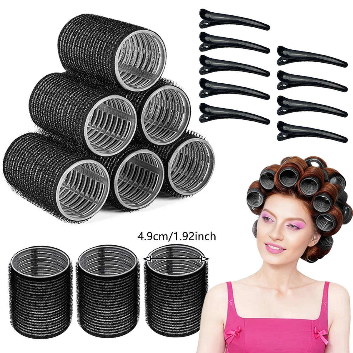 18pcs/set Women's Curling Set, Diy Manual Curler with Clip, Suitable for Long/Medium/Short Hair, 1.92 inches, J Hair Salon,
18pcs/set Women's Curling Set, Diy Manual Curler with Clip, Suitable for Long/Medium/Short Hair, 1.92 inches, J Hair Salon,