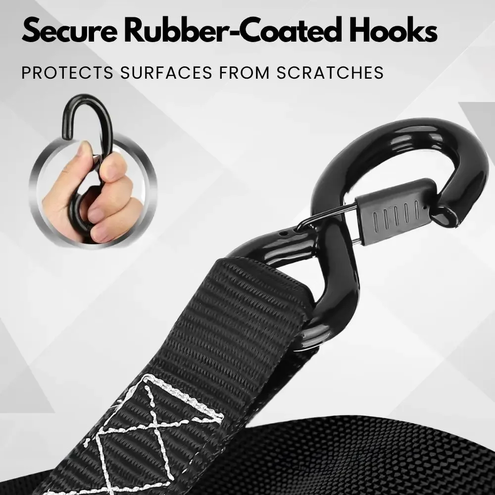 Self Retracting Cargo Straps 3m, Heavy Duty Ratchet Tie Downs for Motorcycle Truck Load Securement 800kg
Self Retracting Cargo Straps 3m, Heavy Duty Ratchet Tie Downs for Motorcycle Truck Load Securement 800kg