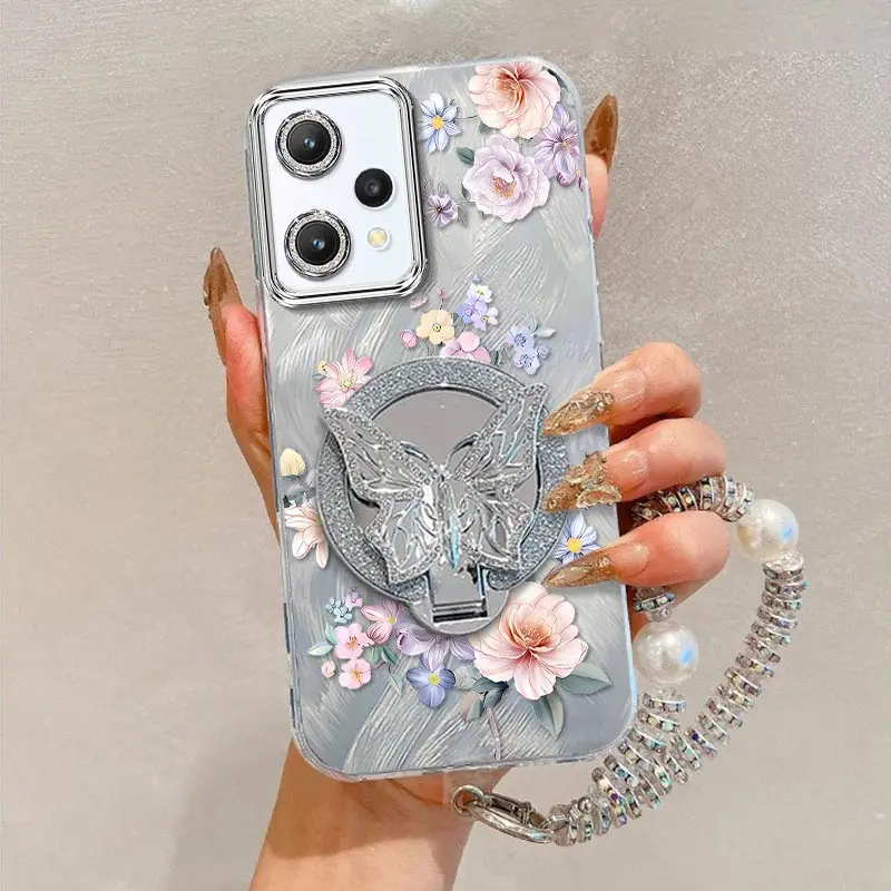 Чехол-держатель для браслета с изысканными цветами для Realme 9 9Pro 9ProPlus 5i V25 6i 5S 5 Note50 Narzo 50 50Pro 50A 10 N53 Cover 
Чехол-держатель для браслета с изысканными цветами для Realme 9 9Pro 9ProPlus 5i V25 6i 5S 5 Note50 Narzo 50 50Pro 50A 10 N53 Cover