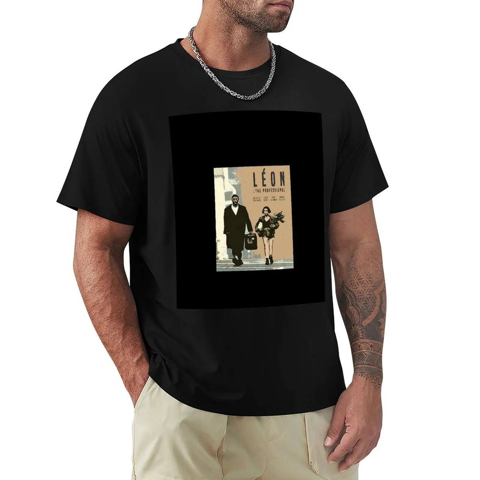 Leon Retro movie T-Shirt oversized anime figures funny costumes cotton t shirt men
Leon Retro movie T-Shirt oversized anime figures funny costumes cotton t shirt men