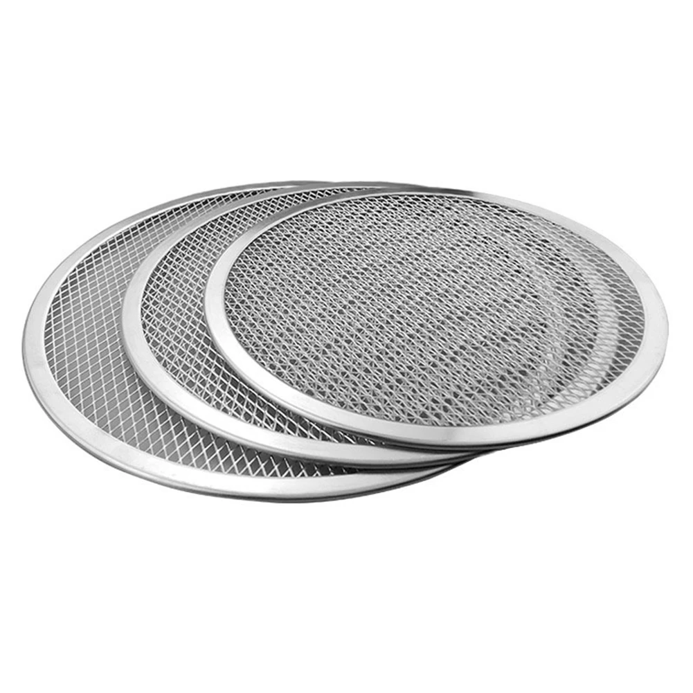 3PCS Aluminum Round Pizza Baking Tray DIY Pizza Screen Baking Tray Metal Net Non-stick Mold For Oven
3PCS Aluminum Round Pizza Baking Tray DIY Pizza Screen Baking Tray Metal Net Non-stick Mold For Oven