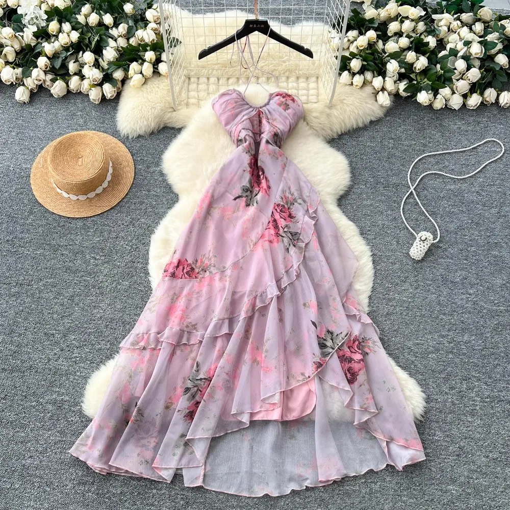 Floral Printed Ruffles Hater Dress Women Summer Vacation Party Split Clothing Lady Streetwear Elegant Vintage Vestidos Bodycon
Floral Printed Ruffles Hater Dress Women Summer Vacation Party Split Clothing Lady Streetwear Elegant Vintage Vestidos Bodycon