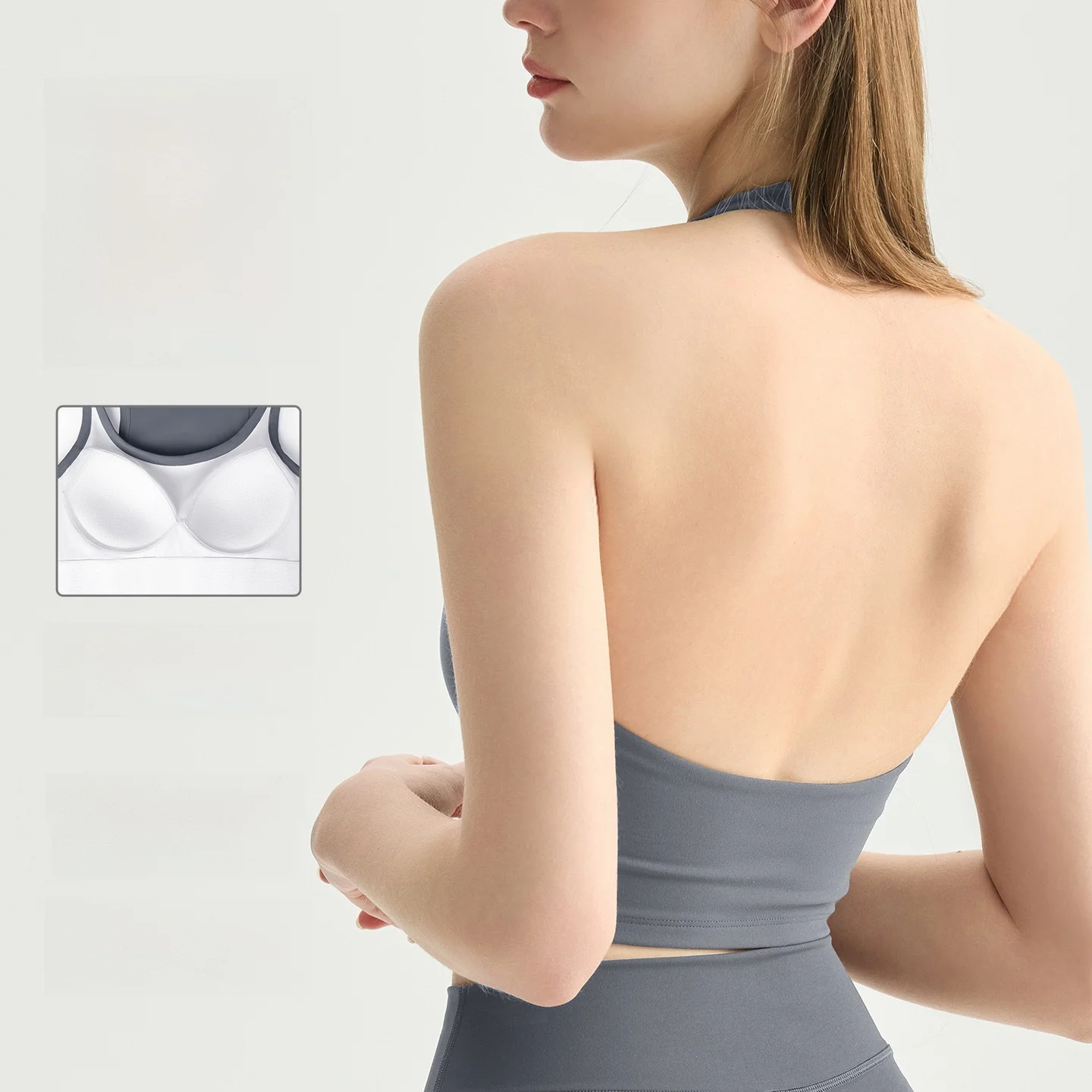 Neck Hanging Yoga Sports Bra Women's Integrated Fixed Cup Running Shock Absorption Sports Underwear Pilates Yoga Vest
Neck Hanging Yoga Sports Bra Women's Integrated Fixed Cup Running Shock Absorption Sports Underwear Pilates Yoga Vest