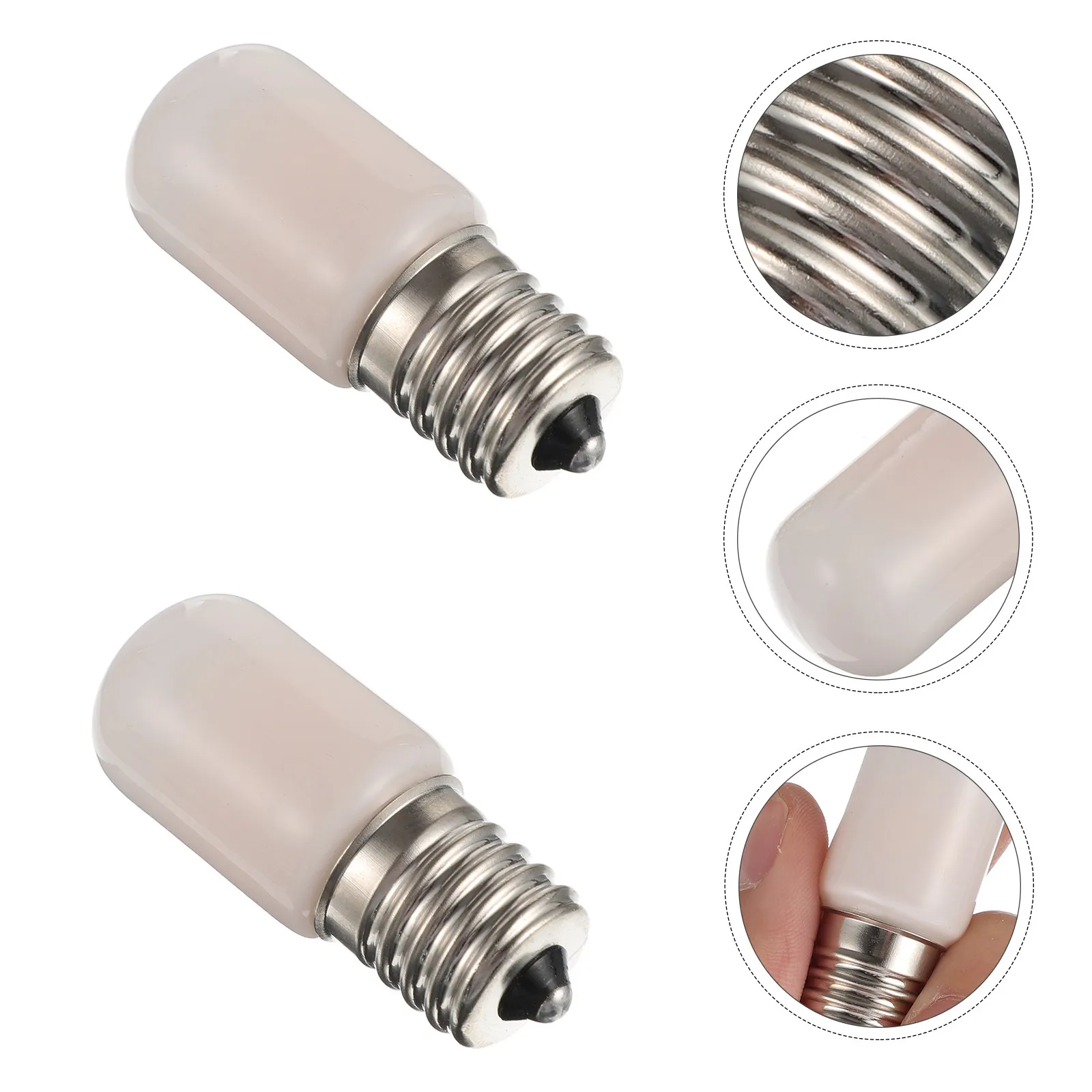 2Pcs E17 Mini Light Bulbs Dimmable Refrigerator Replacement Bulbs for Cabinet Cupboard Table Lamps Refrigerator Light Bulb
2Pcs E17 Mini Light Bulbs Dimmable Refrigerator Replacement Bulbs for Cabinet Cupboard Table Lamps Refrigerator Light Bulb