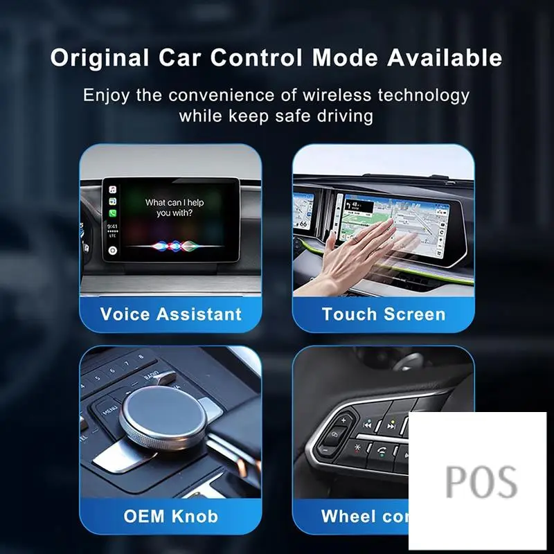 Wireless Carplay Adapter For Iphone Car Adapter USB Plug & Play 5Ghz Convert Wired To Carplay Wireless Box For Small-POS
Wireless Carplay Adapter For Iphone Car Adapter USB Plug & Play 5Ghz Convert Wired To Carplay Wireless Box For Small-POS
