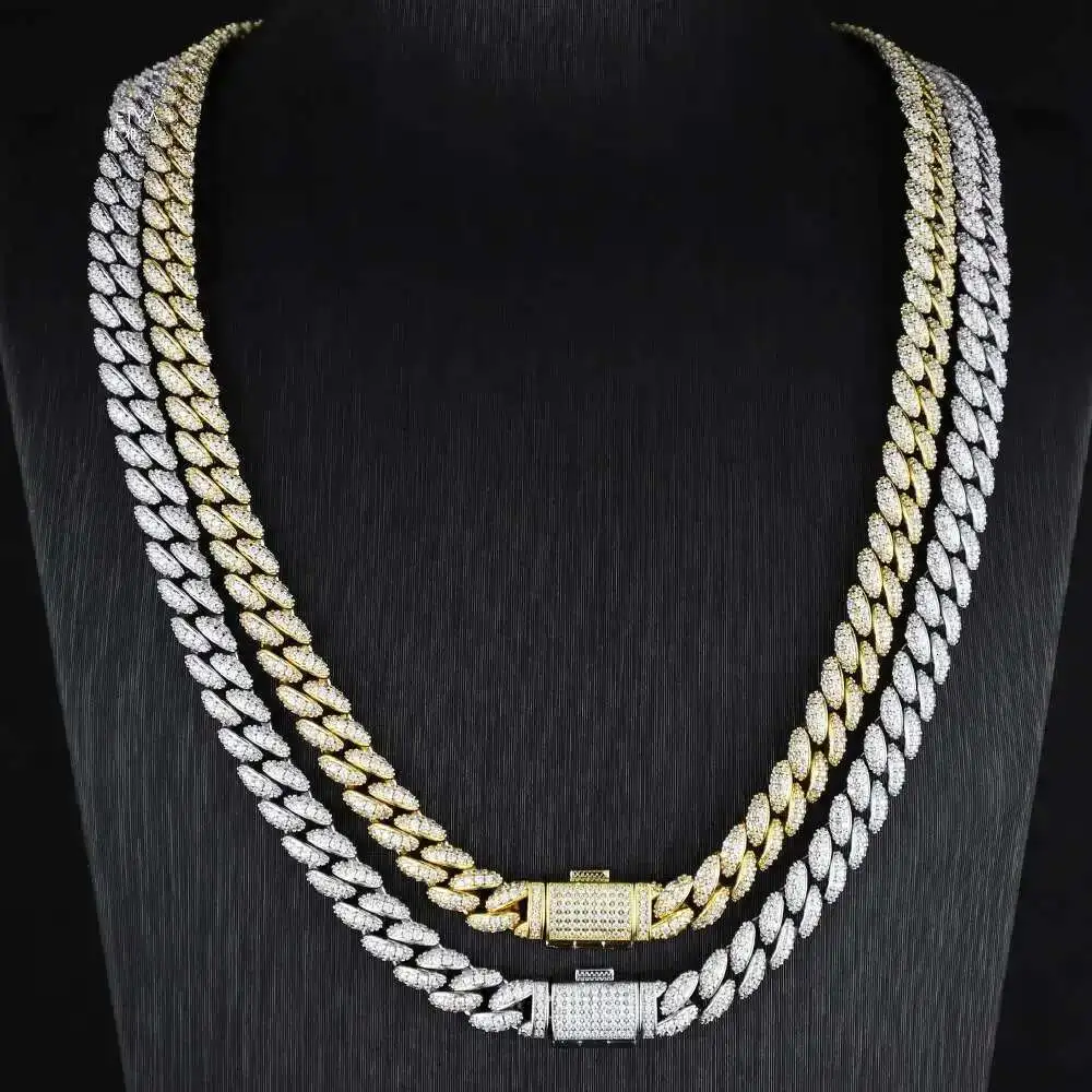 8mm Width Silver Plated Hip Hop Zircon Iced Out Miami Men Jewelry Custom Cuban Link Chain
8mm Width Silver Plated Hip Hop Zircon Iced Out Miami Men Jewelry Custom Cuban Link Chain