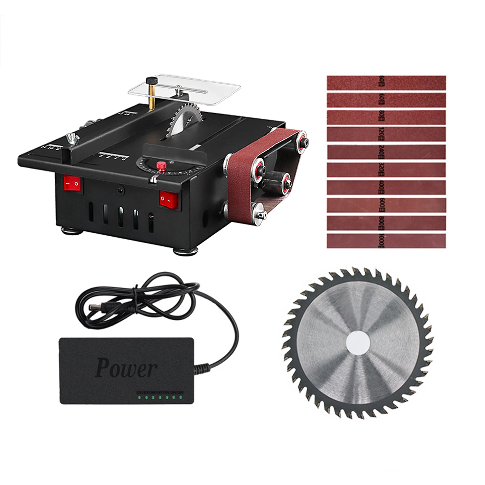 200W Multi-Functional Table Saw Mini Desktop Electric Saw Cutter Speed & Angle Adjustable Liftable Blade 30mm Cutting Depth
200W Multi-Functional Table Saw Mini Desktop Electric Saw Cutter Speed & Angle Adjustable Liftable Blade 30mm Cutting Depth