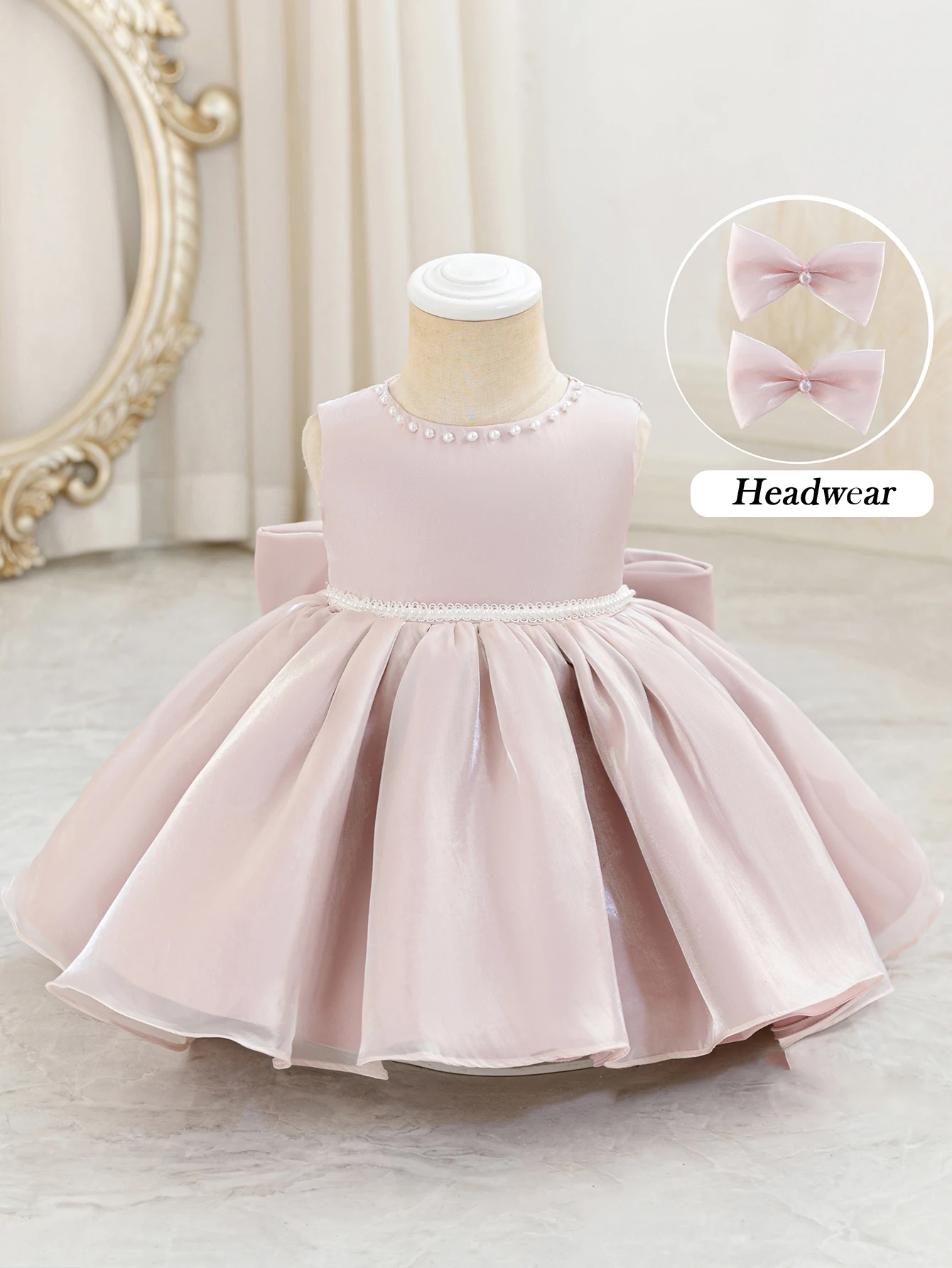 Baby Girl Flower Girl Dress, Wedding, Elegant Bowknot Design, Pink Summer Dress,Birthday Photo Outfit,Vacation,Party,Performance
Baby Girl Flower Girl Dress, Wedding, Elegant Bowknot Design, Pink Summer Dress,Birthday Photo Outfit,Vacation,Party,Performance