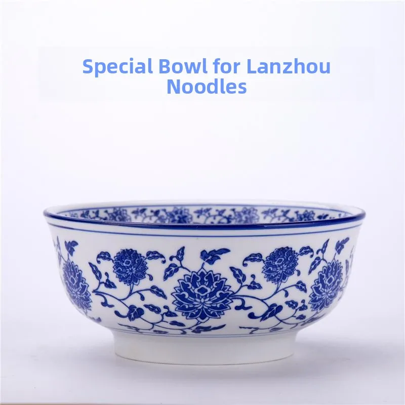 Large Size Ceramic Blue And White Porcelain Bowl for Restaurant And Hotel Use Special Bowl for Lanzhou Beef Noodles Commercia...
Large Size Ceramic Blue And White Porcelain Bowl for Restaurant And Hotel Use Special Bowl for Lanzhou Beef Noodles Commercia...