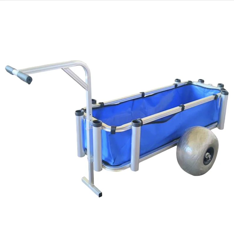 Factory Price Aluminium Two Balloon Wheel Beach Fishing Cart Trolley High Load Capacity for Fishing and Shopping Storage
Factory Price Aluminium Two Balloon Wheel Beach Fishing Cart Trolley High Load Capacity for Fishing and Shopping Storage