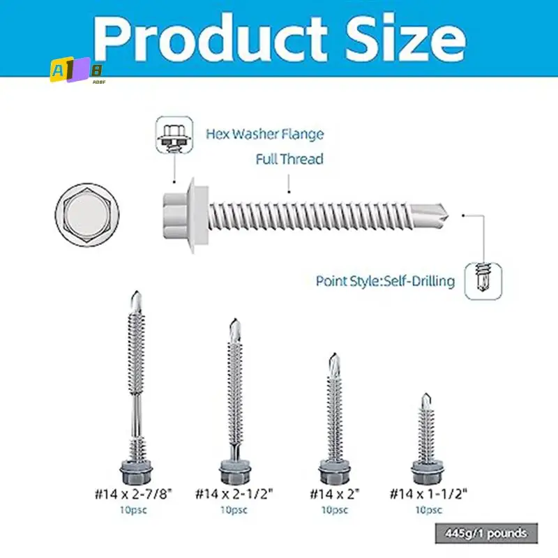 A08F-Self Drilling Screws For Metal,Stainless Steel Sheet Screws,For Building And Repair
A08F-Self Drilling Screws For Metal,Stainless Steel Sheet Screws,For Building And Repair