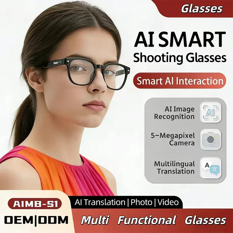 AI Smart Glasses With 8MP Camera Video Recording Many Languages Translation Sunglasses Bluetooth Call Music Play Men Women NEW
AI Smart Glasses With 8MP Camera Video Recording Many Languages Translation Sunglasses Bluetooth Call Music Play Men Women NEW