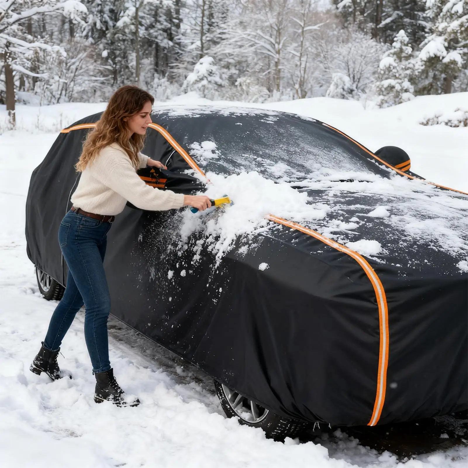 Extreme Winter Car Protector, Thick Frost & Snow Shield for Sub-Zero Parking, Easy On/Off Design for Harsh Conditions
Extreme Winter Car Protector, Thick Frost & Snow Shield for Sub-Zero Parking, Easy On/Off Design for Harsh Conditions
