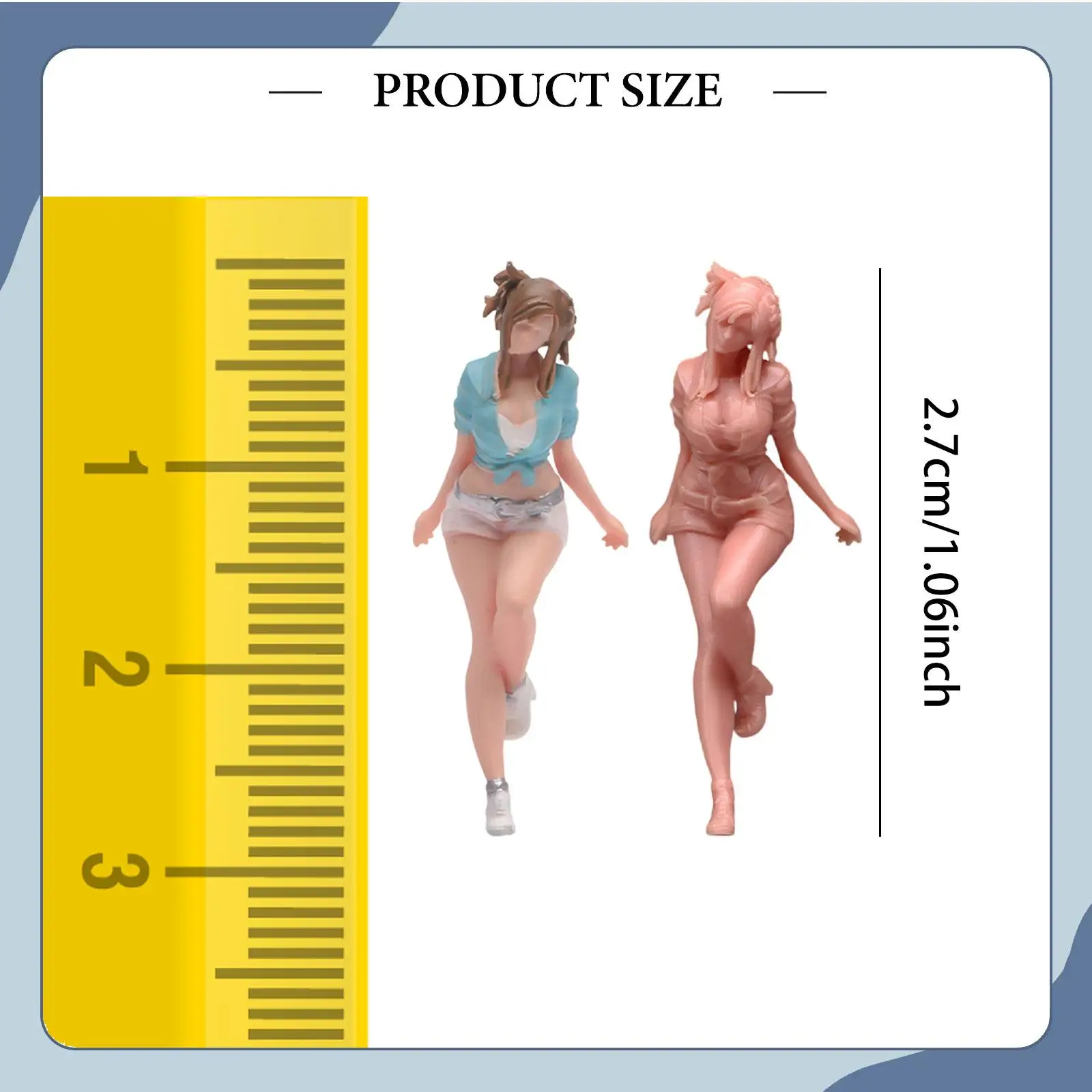 1:64 Scale Girl Figure Woman Figurine DIY Projects Miniature Scene Diorama Scenery Collection Diecast Car Show Tiny Female
1:64 Scale Girl Figure Woman Figurine DIY Projects Miniature Scene Diorama Scenery Collection Diecast Car Show Tiny Female