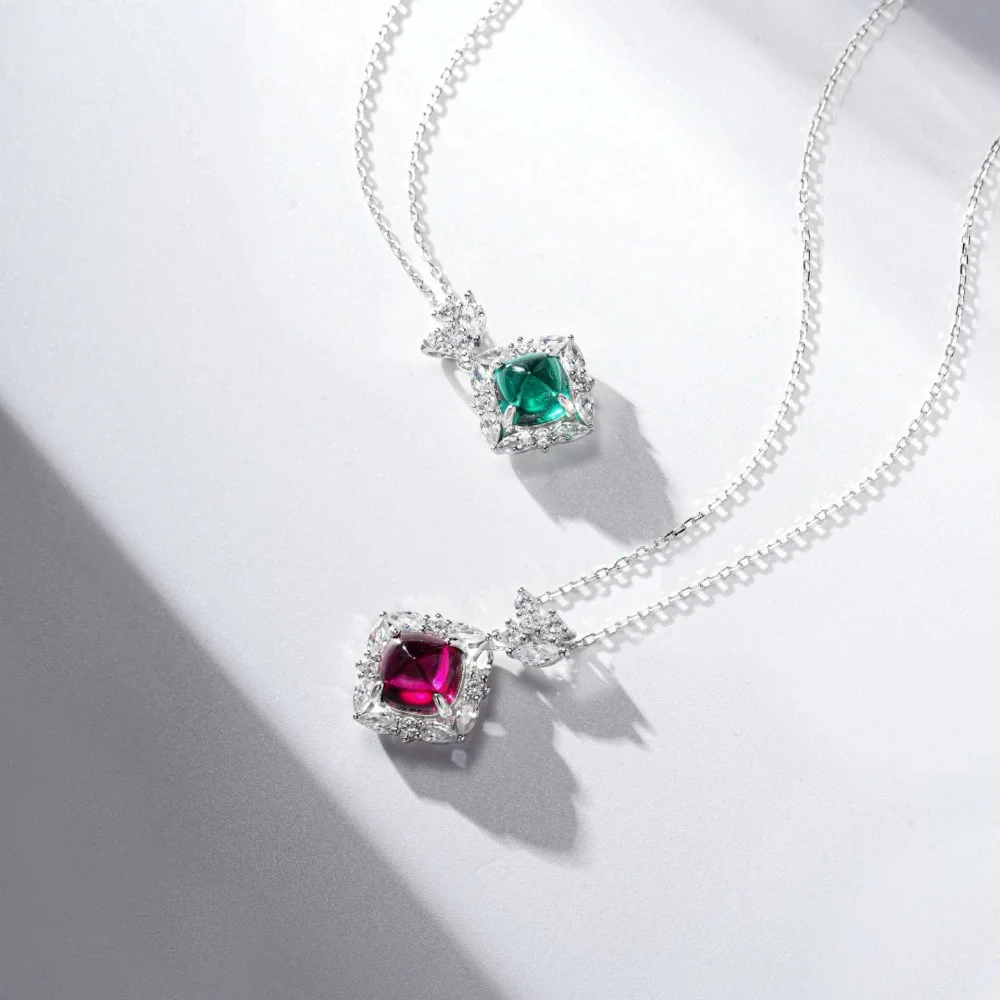 PT950 platinum necklace for women with Emerald Cut pendant and full of diamonds, high-quality setting, exudes a sense of luxury.
PT950 platinum necklace for women with Emerald Cut pendant and full of diamonds, high-quality setting, exudes a sense of luxury.