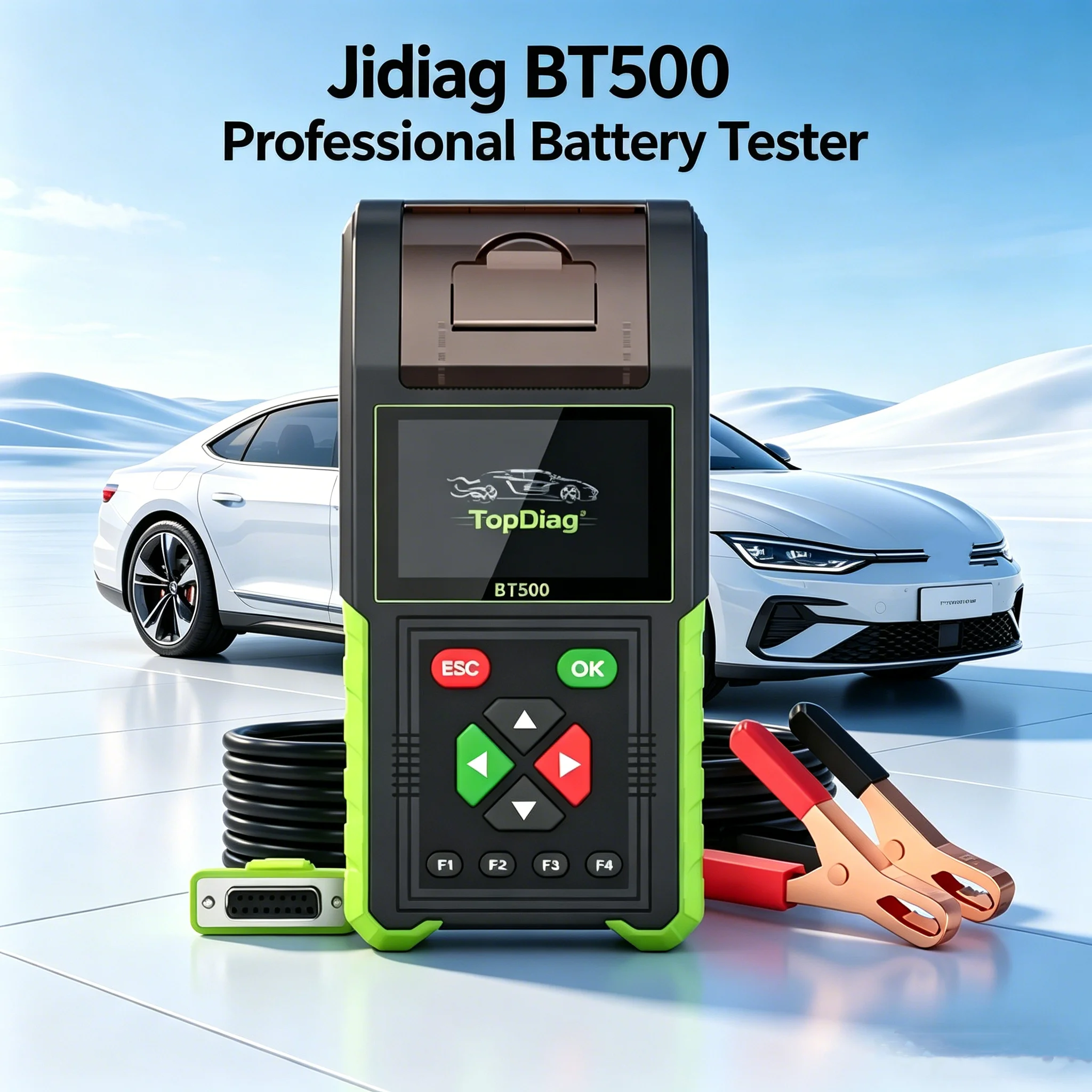 BT500 12V 24V Automotive Battery Tester 20-2000CCA Analyzer Vehicle Tool With Thermal Printer Professional Tester
BT500 12V 24V Automotive Battery Tester 20-2000CCA Analyzer Vehicle Tool With Thermal Printer Professional Tester