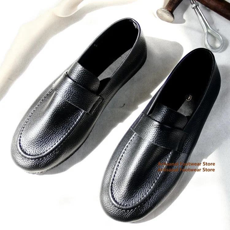 Black Leather Slip On Men's Loafers Soft Leather Soft Sole Men's Shoes Breathable Leather Shoes Trendy Handmade Men's Shoes
Black Leather Slip On Men's Loafers Soft Leather Soft Sole Men's Shoes Breathable Leather Shoes Trendy Handmade Men's Shoes