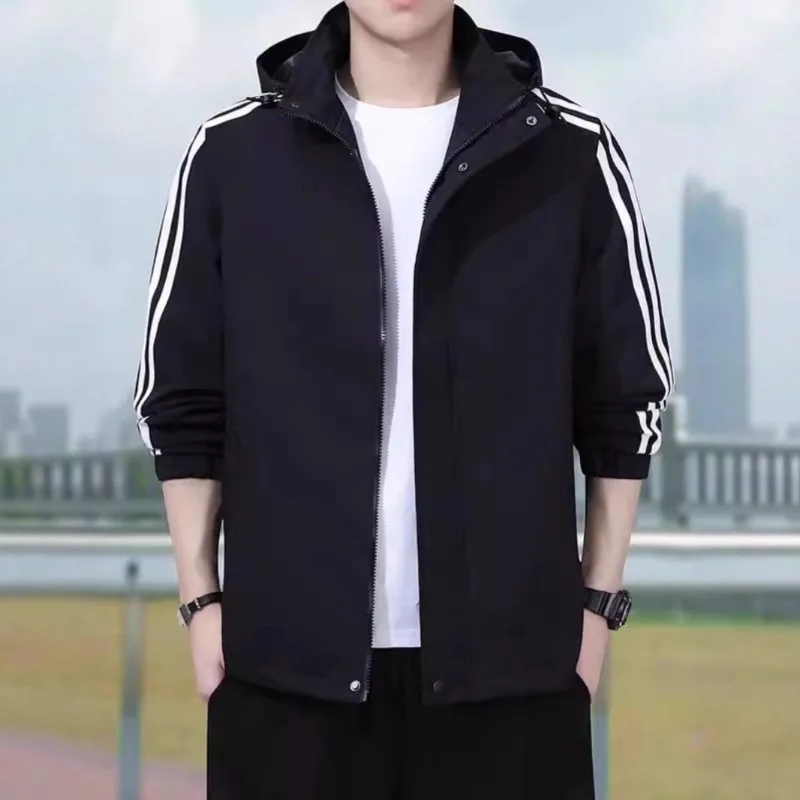 Spring Autumn New Trendy and Fashionable Men's Sporty Casual Cardigan Jacket, Men's Hooded Detachable Coat Fashion Personality
Spring Autumn New Trendy and Fashionable Men's Sporty Casual Cardigan Jacket, Men's Hooded Detachable Coat Fashion Personality