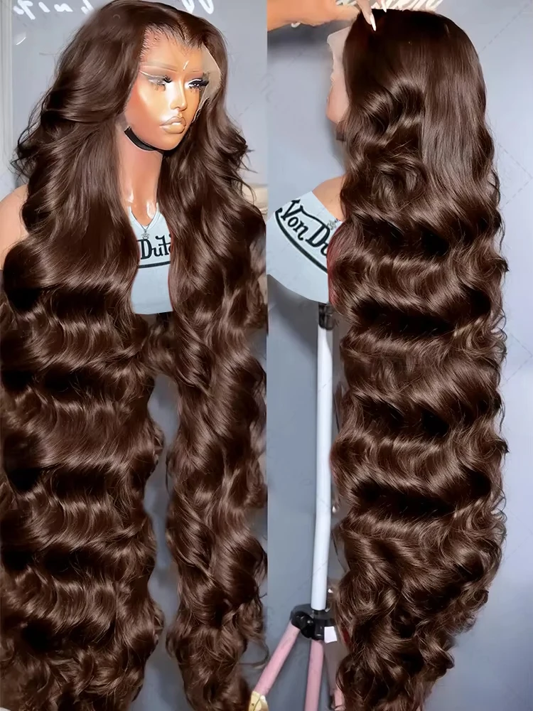 Mossily 13x6 250% 40 Inches HD Chocolate Brown Body Wave 13x4 Lace Frontal Wigs Human Hair Lace Front Human Hair Wig Remy Hair
Mossily 13x6 250% 40 Inches HD Chocolate Brown Body Wave 13x4 Lace Frontal Wigs Human Hair Lace Front Human Hair Wig Remy Hair