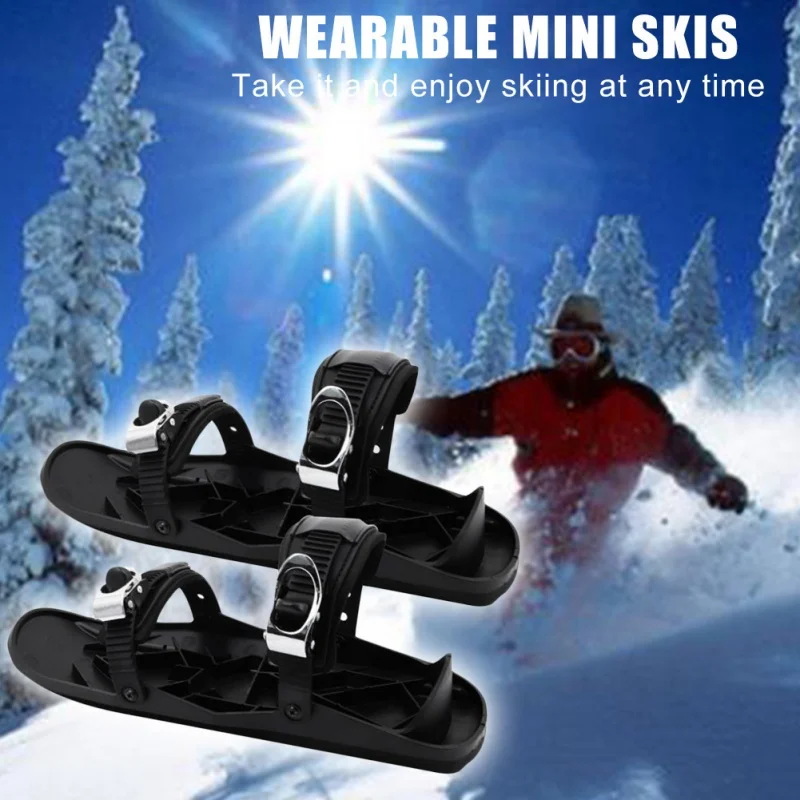 Winter Outdoor Sports Ski Shoes Metal Buckle Adjustable Ski boots Portable Ski Supplies 1 Pair Of Universal Mini Skates
Winter Outdoor Sports Ski Shoes Metal Buckle Adjustable Ski boots Portable Ski Supplies 1 Pair Of Universal Mini Skates