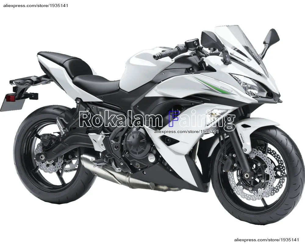 For Kawasaki Ninja 650 2017 2018 2019 650R ER6F 17 18 19 Black White Sport Motorcycle Fairing Kits (Injection molding)
For Kawasaki Ninja 650 2017 2018 2019 650R ER6F 17 18 19 Black White Sport Motorcycle Fairing Kits (Injection molding)