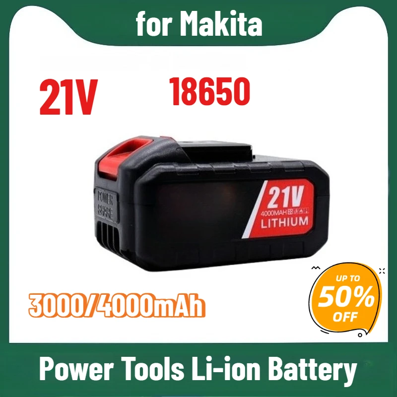 Multi-capacity 18650 21V for Makita Power Tools Li-ion Rechargeable Batteries Pack
Multi-capacity 18650 21V for Makita Power Tools Li-ion Rechargeable Batteries Pack