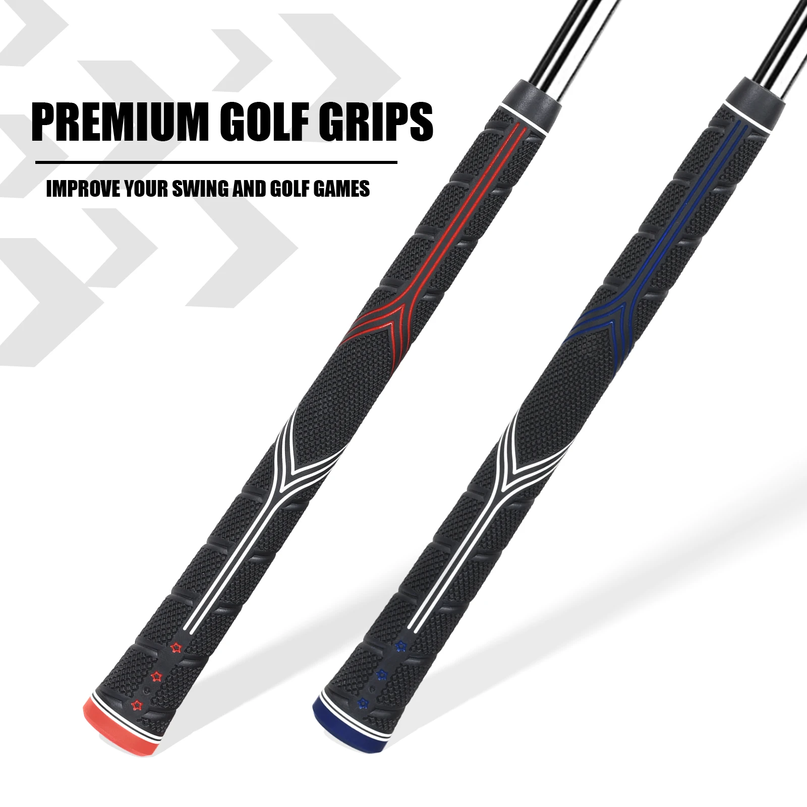 10PC Premium Golf Grip – Black Rubber Anti-Slip Handle (Standard/Medium/XL) – High Feedback Golf Club Grip for Enhanced Control
10PC Premium Golf Grip – Black Rubber Anti-Slip Handle (Standard/Medium/XL) – High Feedback Golf Club Grip for Enhanced Control