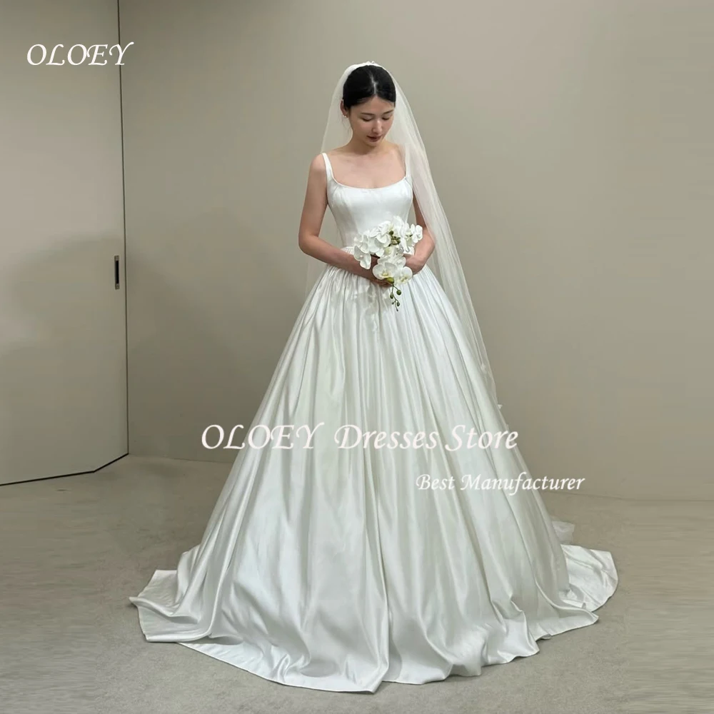 OLOEY Simple A-Line Korea Wedding Dresses Photo Shoot Soft Satin Sleeveless Floor Length Bridal Gowns웨딩드레스Customized Corset
OLOEY Simple A-Line Korea Wedding Dresses Photo Shoot Soft Satin Sleeveless Floor Length Bridal Gowns웨딩드레스Customized Corset