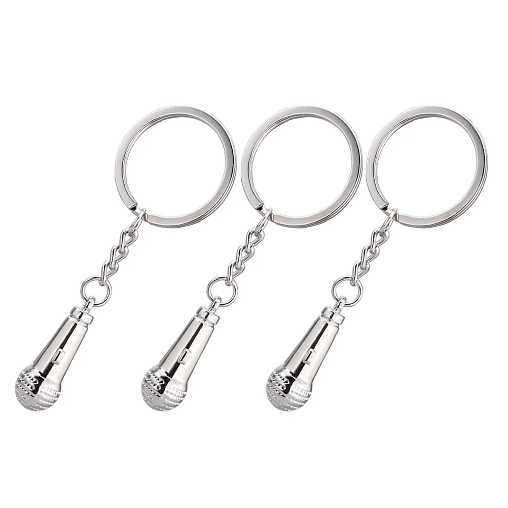 3 Pcs Zinc Alloy Microphone Keychains Durable Smooth Edge Creative Hanging Decor Key Ring Small Keychain Gifts
3 Pcs Zinc Alloy Microphone Keychains Durable Smooth Edge Creative Hanging Decor Key Ring Small Keychain Gifts