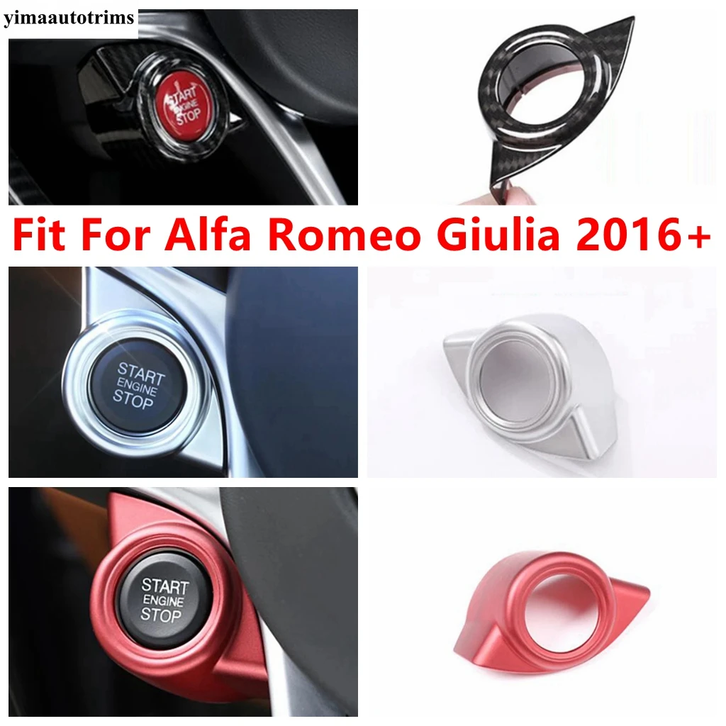 Car Ignition Switch Engine Start Stop Button Decoration Cover Trim For Alfa Romeo Giulia 2016 - 2022 ABS Accessories Interior
Car Ignition Switch Engine Start Stop Button Decoration Cover Trim For Alfa Romeo Giulia 2016 - 2022 ABS Accessories Interior