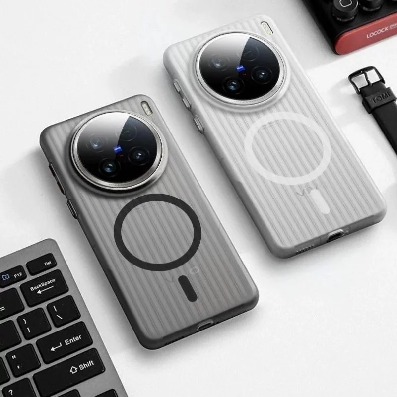 New Corrugated Magnetic Phone Case Compatible with Vivo X200 Ultra X200 Pro X100 Premium Matte Protective Cover
New Corrugated Magnetic Phone Case Compatible with Vivo X200 Ultra X200 Pro X100 Premium Matte Protective Cover