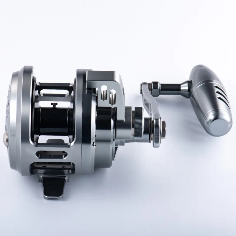 Metal plate drum deep sea UT500 left hand 30kg brake salt water bait fishing wheel 6.1:1 gear ratio
Metal plate drum deep sea UT500 left hand 30kg brake salt water bait fishing wheel 6.1:1 gear ratio