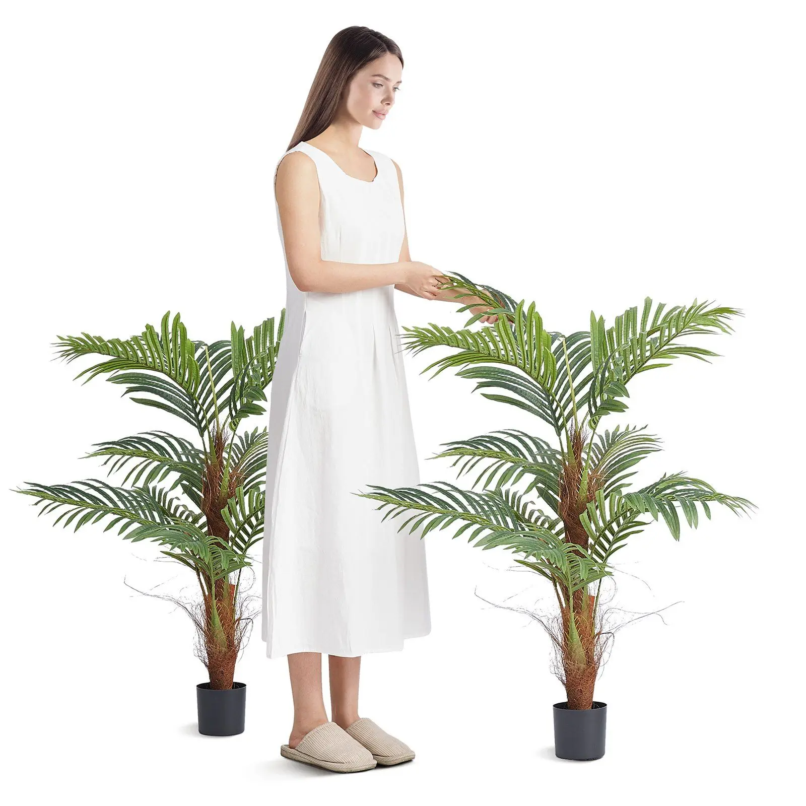 4FT Artificial Palm Tree – PE Faux Plant w/ Anti-Tip Base – Realistic Indoor/Outdoor Decor (Low-Maintenance & UV-Resistant)
4FT Artificial Palm Tree – PE Faux Plant w/ Anti-Tip Base – Realistic Indoor/Outdoor Decor (Low-Maintenance & UV-Resistant)