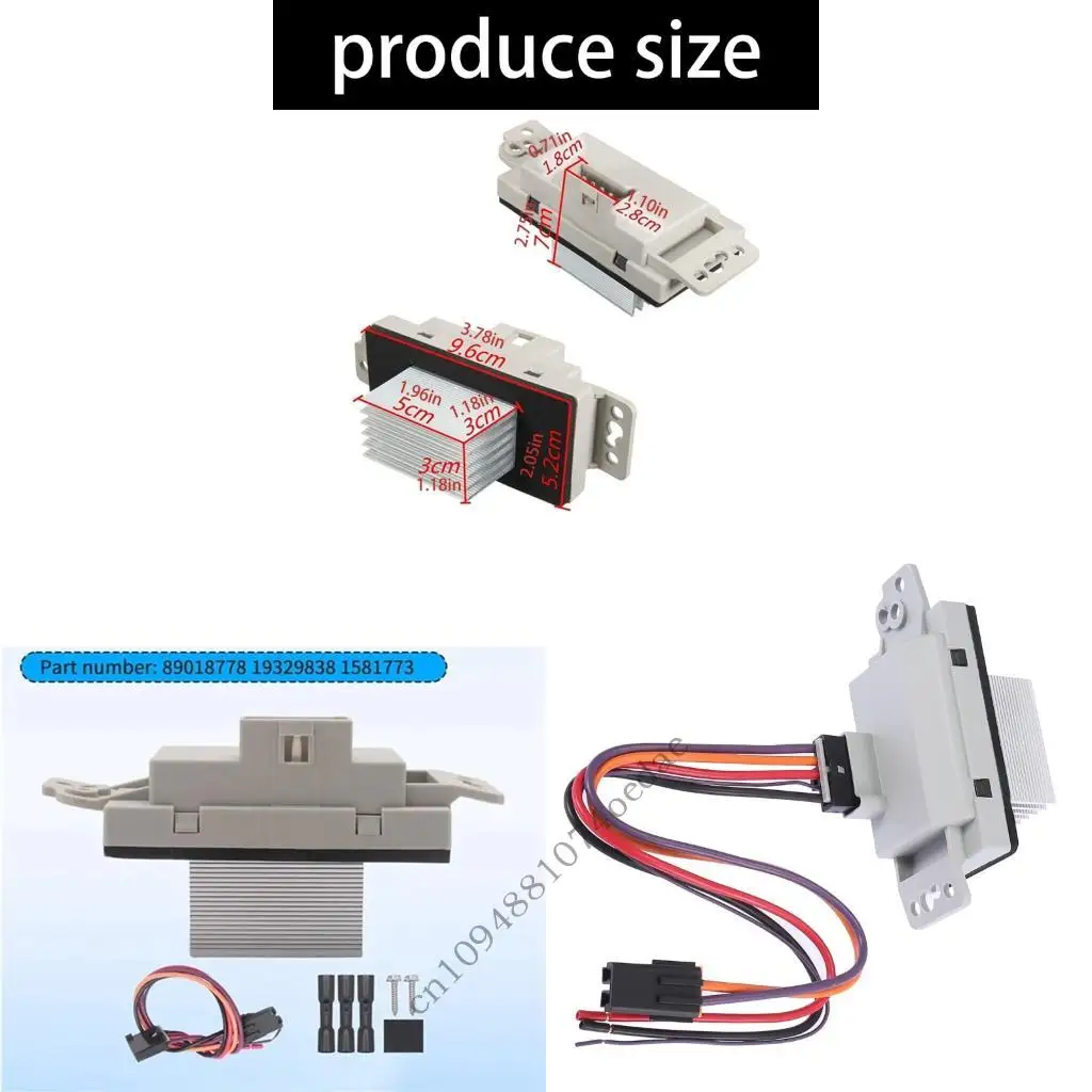 HVAC Blower Resistor 19329838 15-80906 18-81773 1581773 15-80567 for Vehicles
HVAC Blower Resistor 19329838 15-80906 18-81773 1581773 15-80567 for Vehicles