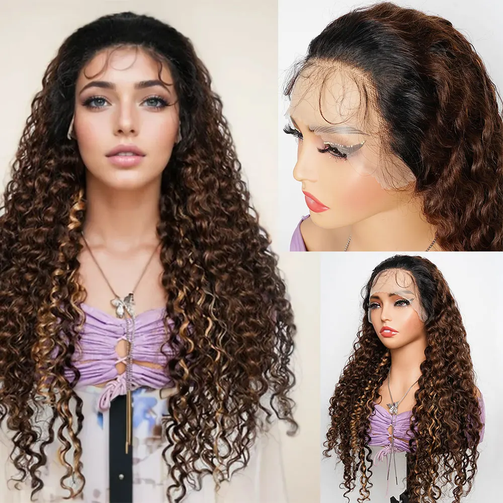 Highlight Ombre 13×4 HD Lace Front Wig Water Wave Curly Human Hair Wigs Honey Blonde Deep Wave Curly Lace Frontal Wigs For Women
Highlight Ombre 13×4 HD Lace Front Wig Water Wave Curly Human Hair Wigs Honey Blonde Deep Wave Curly Lace Frontal Wigs For Women
