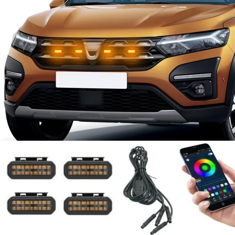 18LED Front Grille Light For Dacia duster logan sandero stepway Car Daytime Running Light Wheel Eyebrow Lamp 12V
18LED Front Grille Light For Dacia duster logan sandero stepway Car Daytime Running Light Wheel Eyebrow Lamp 12V