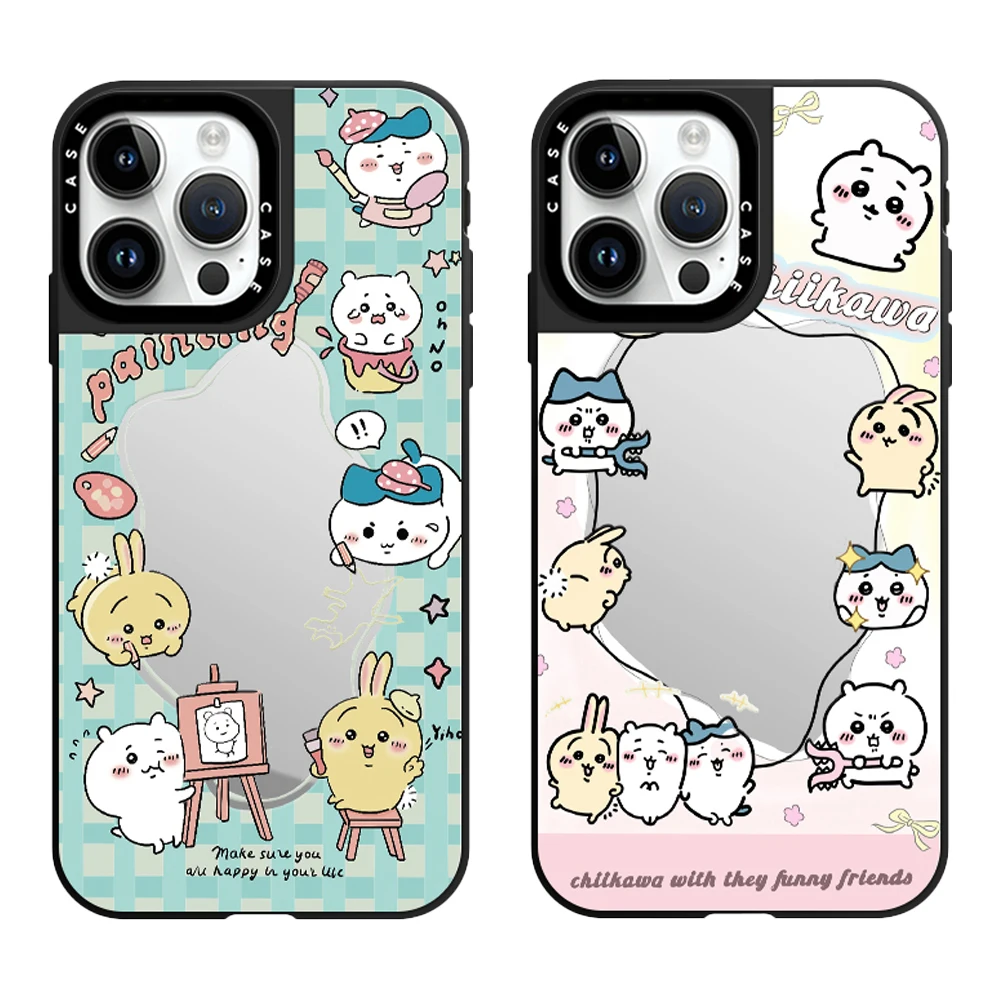 MINISO CHiiKAWA Cute Hamster Mirror Phone Case With MagSafe For iPhone 16 15 14 13 12 11 Pro Max Plus Shockproof Back Cover
MINISO CHiiKAWA Cute Hamster Mirror Phone Case With MagSafe For iPhone 16 15 14 13 12 11 Pro Max Plus Shockproof Back Cover