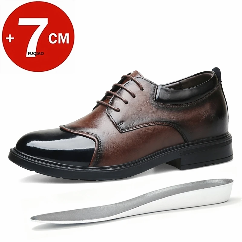 Plus Size Man Elevator Shoes Business Dress Leather Shoes 7cm Men Formal Shoes High Quality Men Oxfords Versatile Wedding Shoes
Plus Size Man Elevator Shoes Business Dress Leather Shoes 7cm Men Formal Shoes High Quality Men Oxfords Versatile Wedding Shoes
