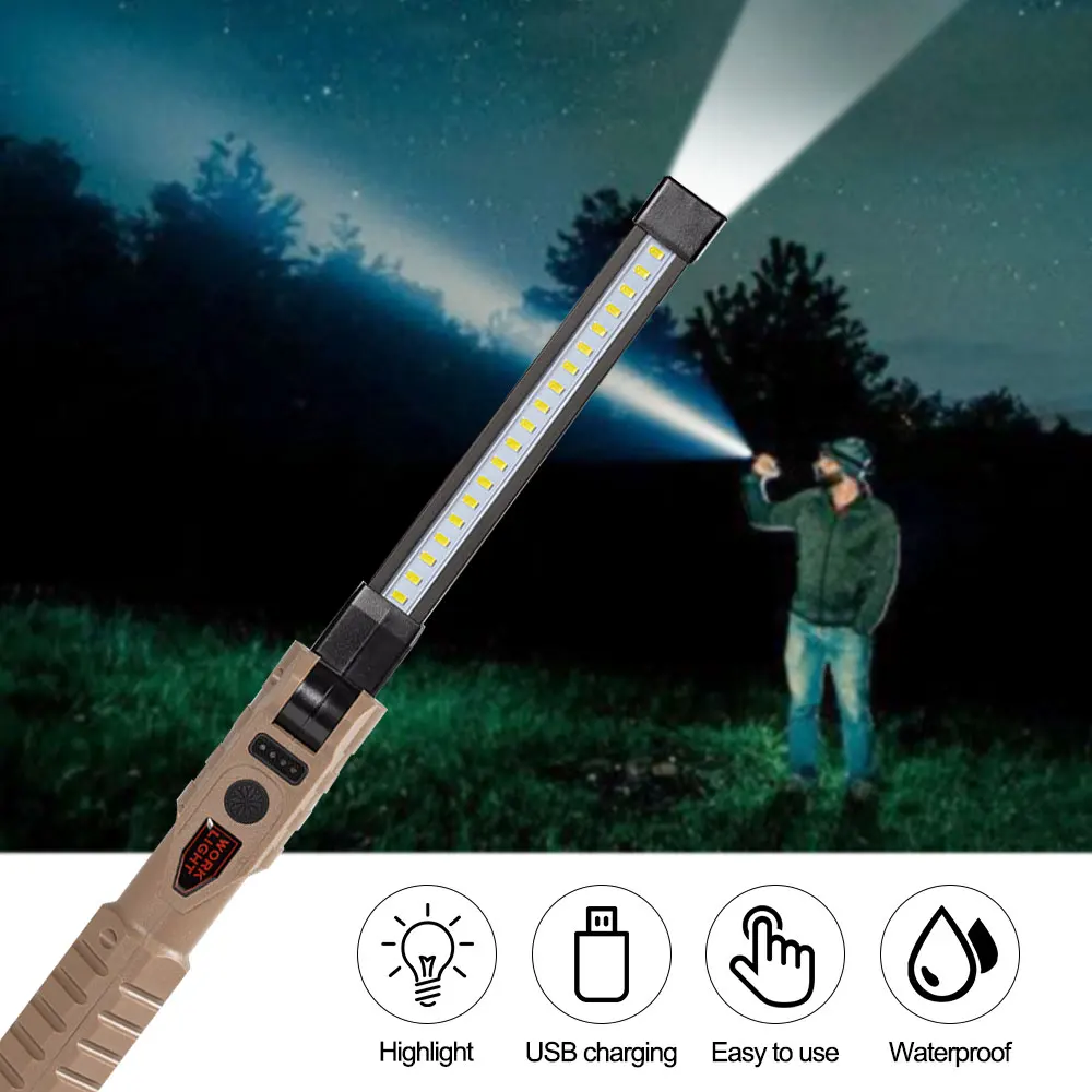 Rechargeable LED Floodlight Work Light 43.3cm Handheld Camping Torch 3000mAh Type C Torch Inspection Lamp Red Strobe Warning
Rechargeable LED Floodlight Work Light 43.3cm Handheld Camping Torch 3000mAh Type C Torch Inspection Lamp Red Strobe Warning