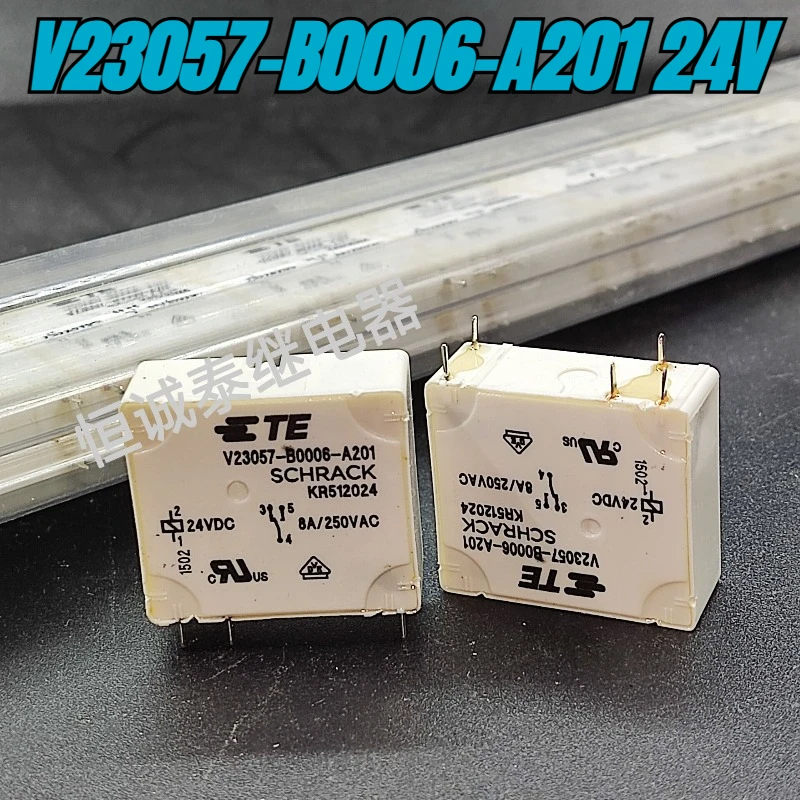 (Совершенно новое) 1 шт./лот, 100% оригинальное реле: V23057-B0006-A201 24 В KR512024/8A/250 В переменного тока, 5 контактов
(Совершенно новое) 1 шт./лот, 100% оригинальное реле: V23057-B0006-A201 24 В KR512024/8A/250 В переменного тока, 5 контактов