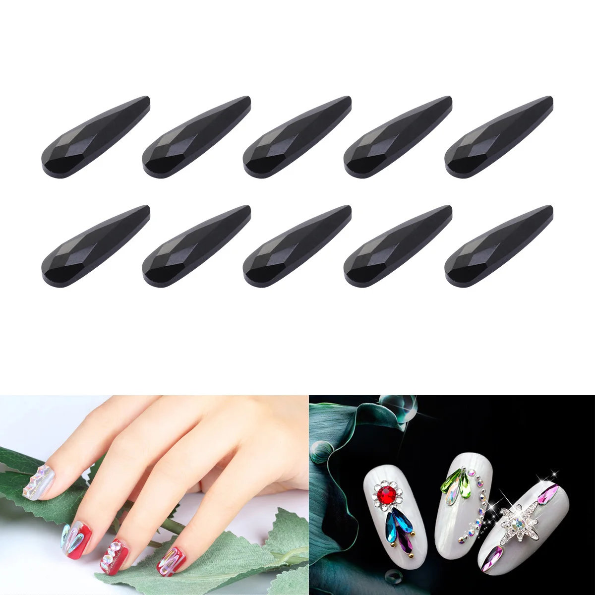 20Pcs Nail Art Flat Back Drop Black Mixed Rhinestones DIY Nail Decor Natural False Polish Soak Off Use
20Pcs Nail Art Flat Back Drop Black Mixed Rhinestones DIY Nail Decor Natural False Polish Soak Off Use