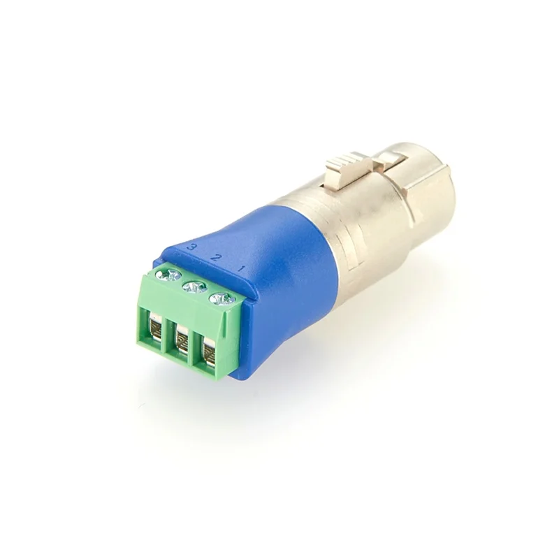 JABS-3-Pin Male XLR To Screw Terminal Adapter Solderless XLR Terminal Block Microphone Audio Connector For DMX512
JABS-3-Pin Male XLR To Screw Terminal Adapter Solderless XLR Terminal Block Microphone Audio Connector For DMX512