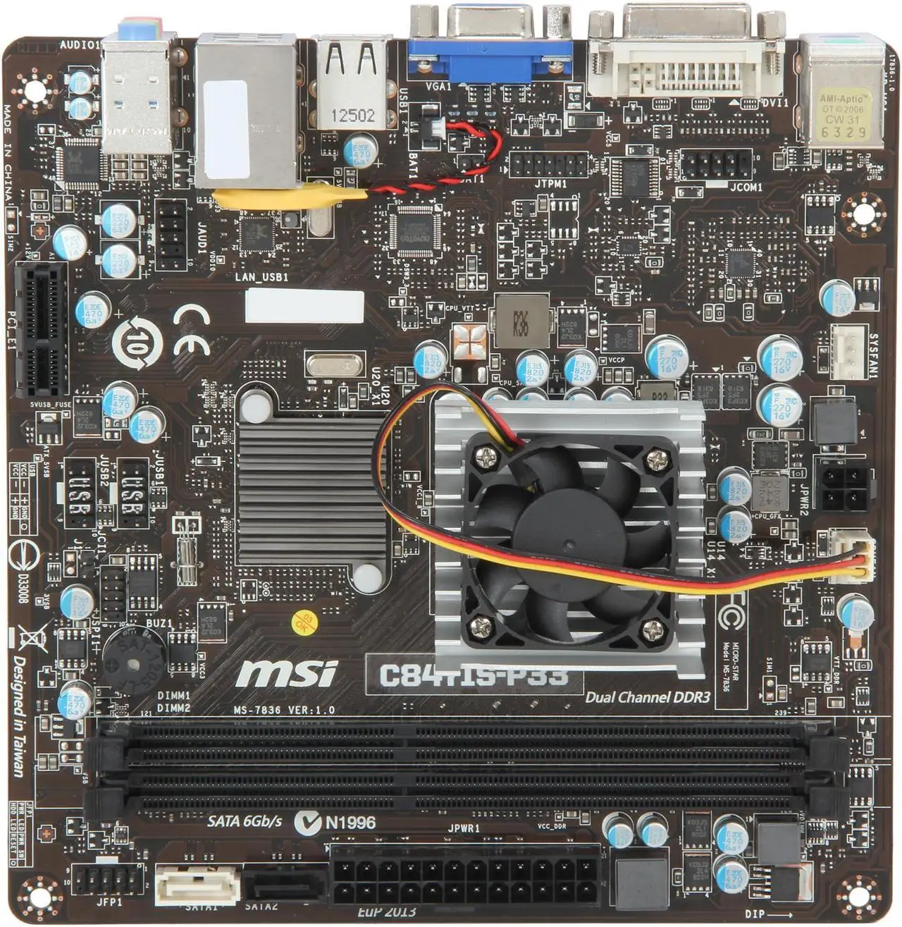 Материнская плата MSI C847IS-P33 Mini-ITX Intel NM70 Celeron 847 DDR3 DIMMs 1066/1333 DRAM 16 ГБ
Материнская плата MSI C847IS-P33 Mini-ITX Intel NM70 Celeron 847 DDR3 DIMMs 1066/1333 DRAM 16 ГБ
