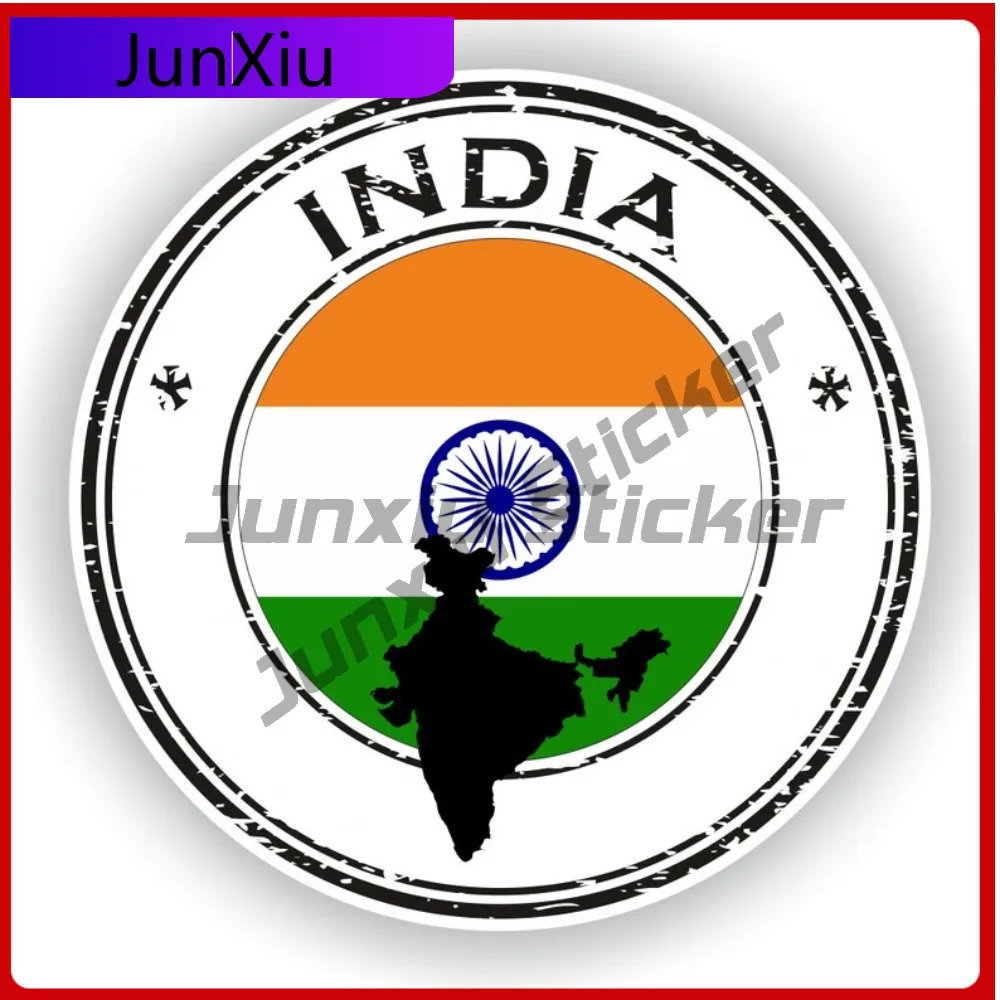 India Seal Round Country Flag Map Design Creative Vinyl Sticker Adhesive Decal Anti Scratch Exterior Vinyl for Camper Window
India Seal Round Country Flag Map Design Creative Vinyl Sticker Adhesive Decal Anti Scratch Exterior Vinyl for Camper Window