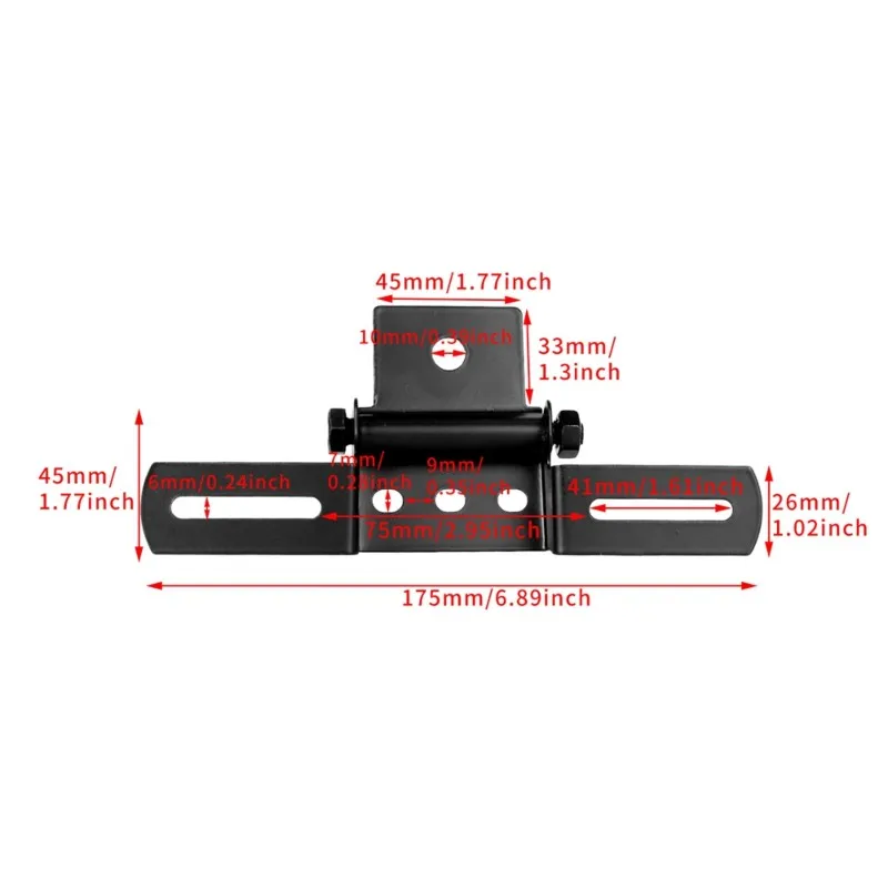X39A-Motorcycle Tail Light Bracket Universal Black Folding License Plate Mounting Accessories
X39A-Motorcycle Tail Light Bracket Universal Black Folding License Plate Mounting Accessories