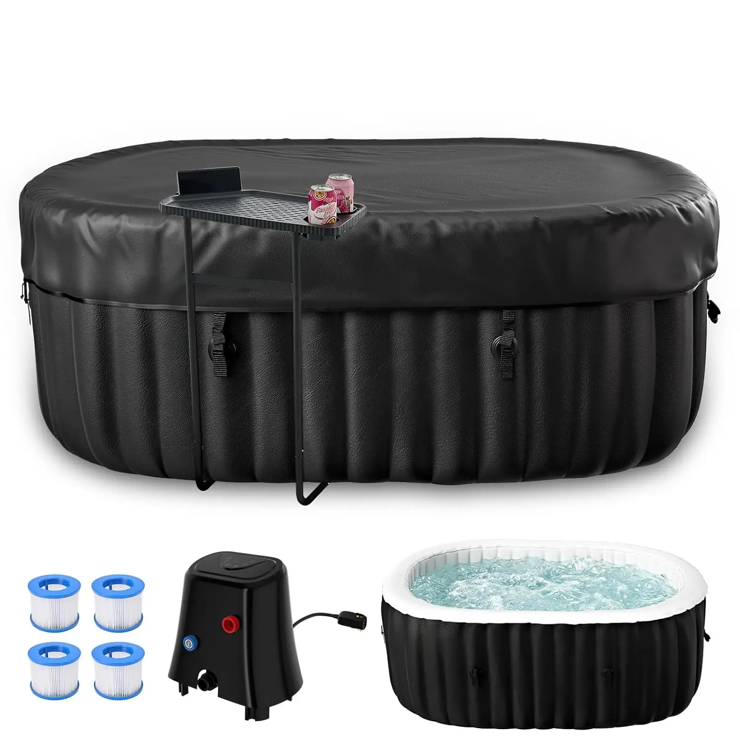 75" X 47" X 25" Hot Tub, 1-2 Person Inflatable Hot Tub, Oval Portable Blow Up Bathtub with Side Table, Outdoor Spa, Customized
75" X 47" X 25" Hot Tub, 1-2 Person Inflatable Hot Tub, Oval Portable Blow Up Bathtub with Side Table, Outdoor Spa, Customized