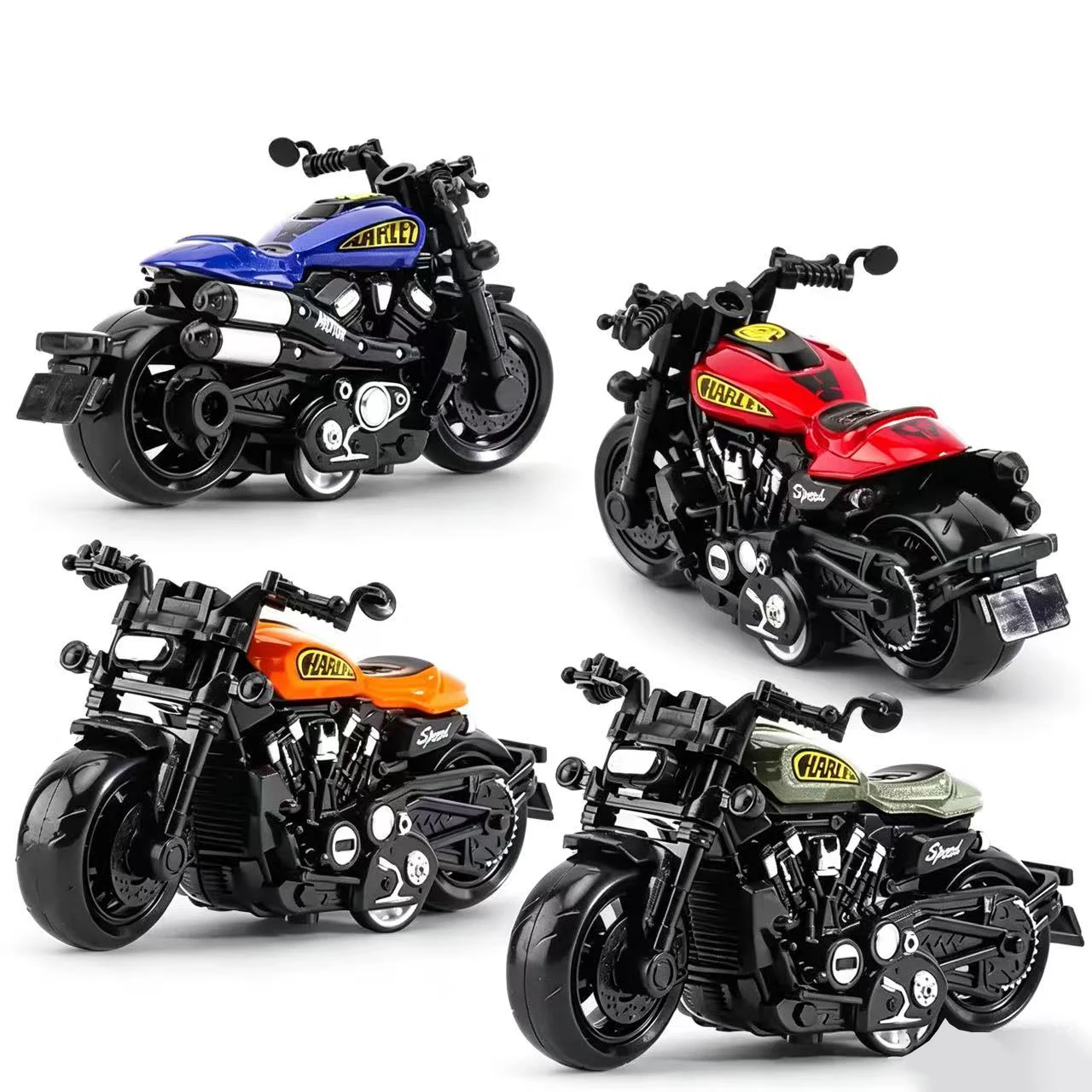 Cast Simulation Alloy Toy Motorcycle Pull-Back Drive Collectible Miniature Bike Model for Kids
Cast Simulation Alloy Toy Motorcycle Pull-Back Drive Collectible Miniature Bike Model for Kids